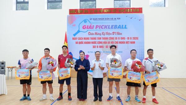 Xã Ia Tơi tổ chức Lễ khai mạc Giải Pickleball chào mừng kỷ niệm 81 năm Cách mạng tháng Tám và Quốc khánh 2/9